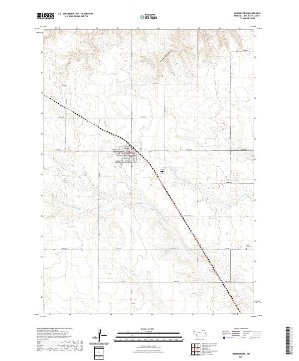 USGS US Topo 7.5-minute map for Hemingford NE 2021