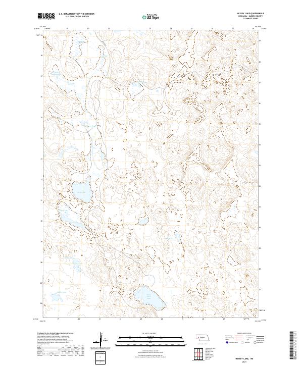 USGS US Topo 7.5-minute map for Hessey Lake NE 2021