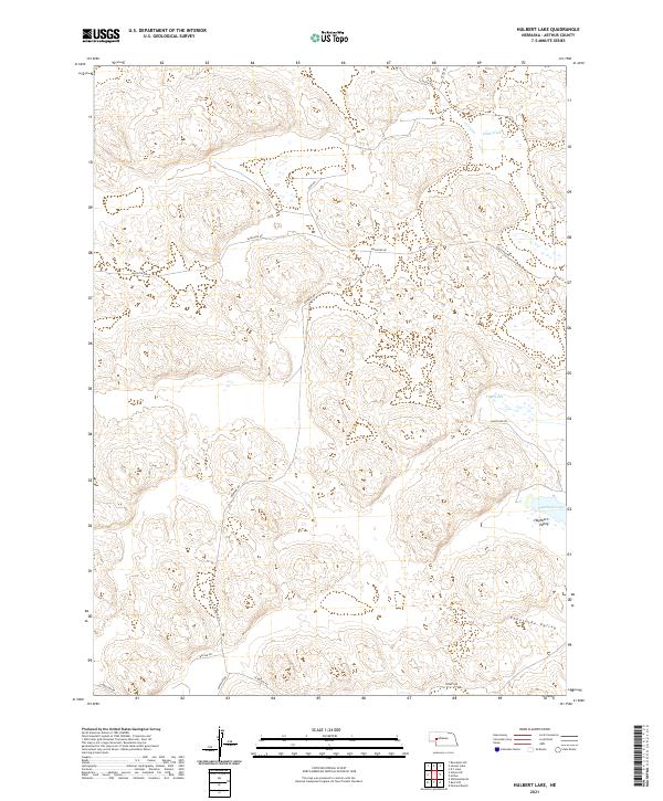 USGS US Topo 7.5-minute map for Hulbert Lake NE 2021