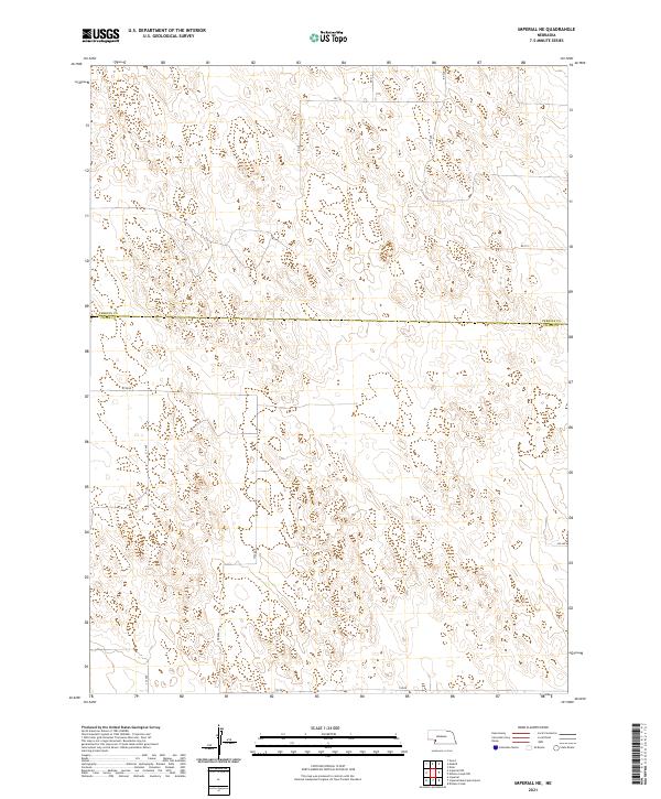 USGS US Topo 7.5-minute map for Imperial NE NE 2021