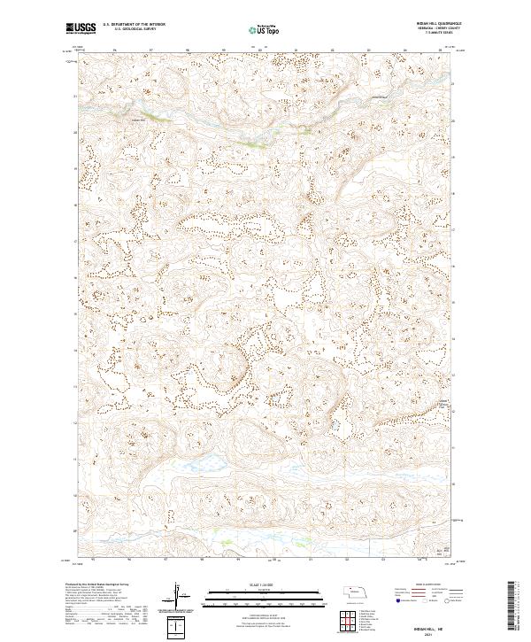 USGS US Topo 7.5-minute map for Indian Hill NE 2021