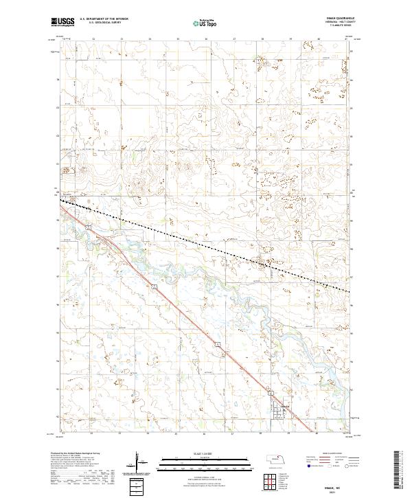 USGS US Topo 7.5-minute map for Inman NE 2021