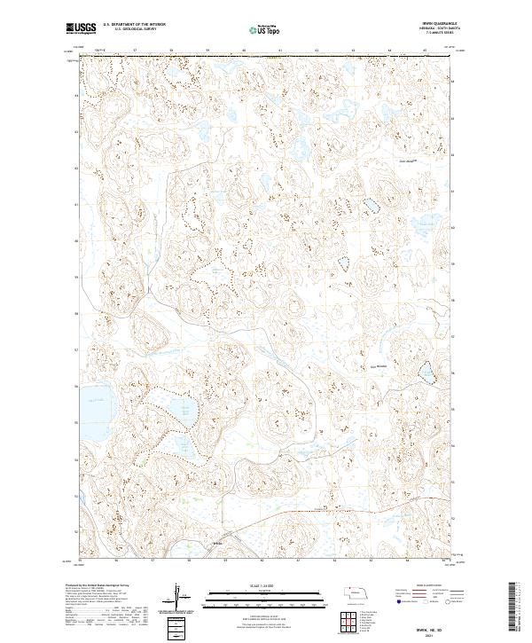 USGS US Topo 7.5-minute map for Irwin NESD 2021