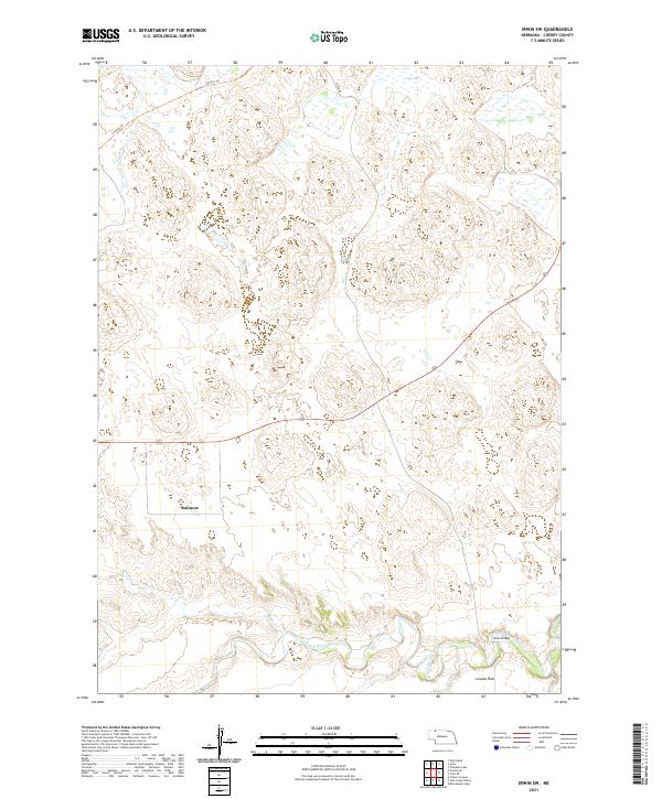 USGS US Topo 7.5-minute map for Irwin SW NE 2021