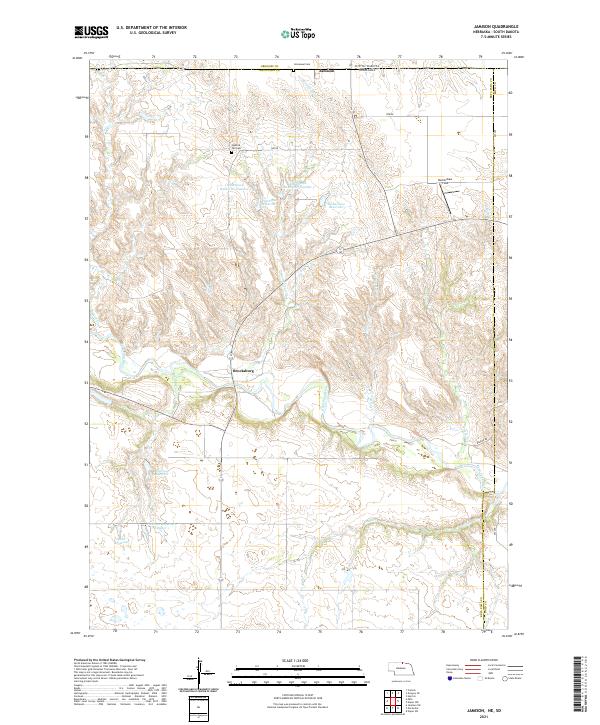 USGS US Topo 7.5-minute map for Jamison NESD 2021