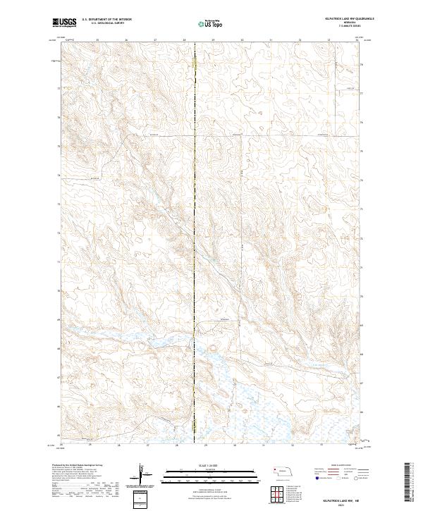 USGS US Topo 7.5-minute map for Kilpatrick Lake NW NE 2021