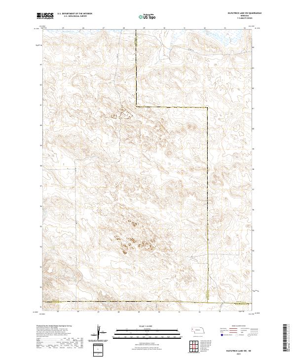 USGS US Topo 7.5-minute map for Kilpatrick Lake SW NE 2021