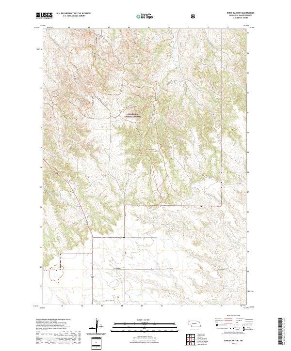 USGS US Topo 7.5-minute map for Kings Canyon NE 2021