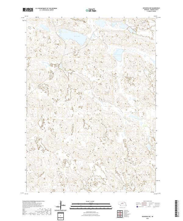 USGS US Topo 7.5-minute map for Koshopah NE NE 2021