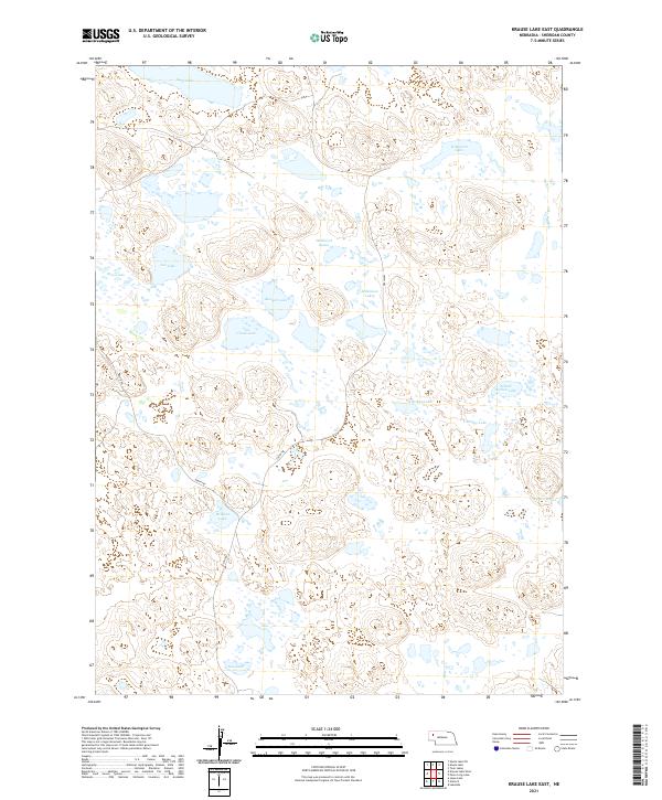 USGS US Topo 7.5-minute map for Krause Lake East NE 2021