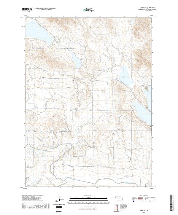 USGS US Topo 7.5-minute map for Lake Alice NE 2021