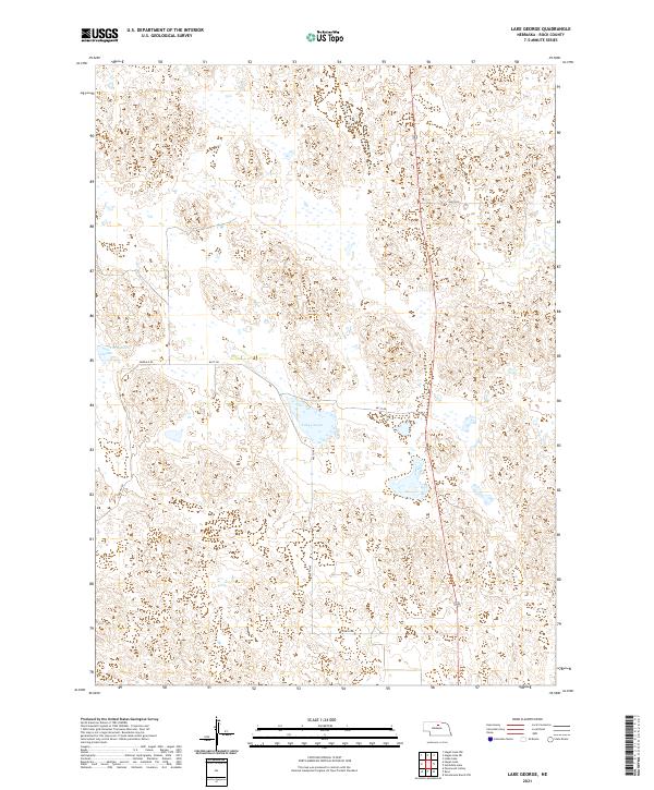 USGS US Topo 7.5-minute map for Lake George NE 2021