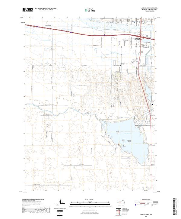 USGS US Topo 7.5-minute map for Lake Maloney NE 2021