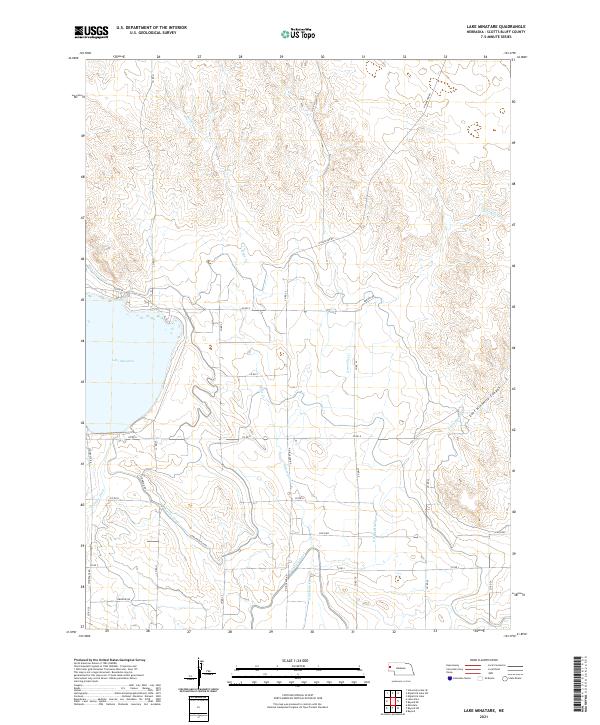 USGS US Topo 7.5-minute map for Lake Minatare NE 2021