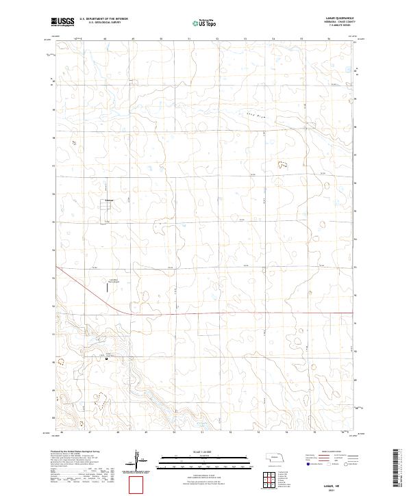 USGS US Topo 7.5-minute map for Lamar NE 2021