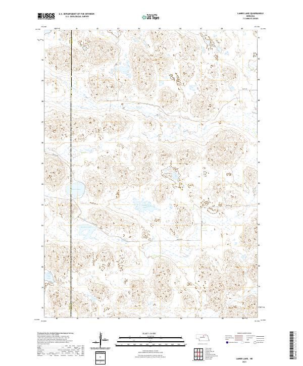 USGS US Topo 7.5-minute map for Lambs Lake NE 2021