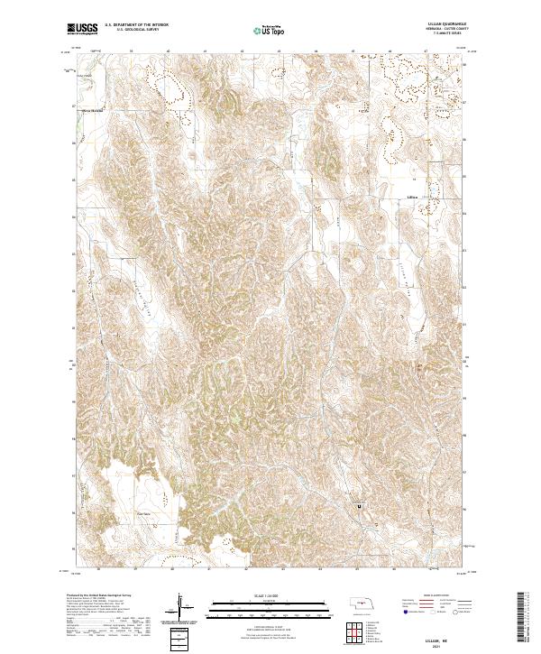 USGS US Topo 7.5-minute map for Lillian NE 2021