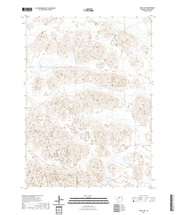 USGS US Topo 7.5-minute map for Linke Lake NE 2021