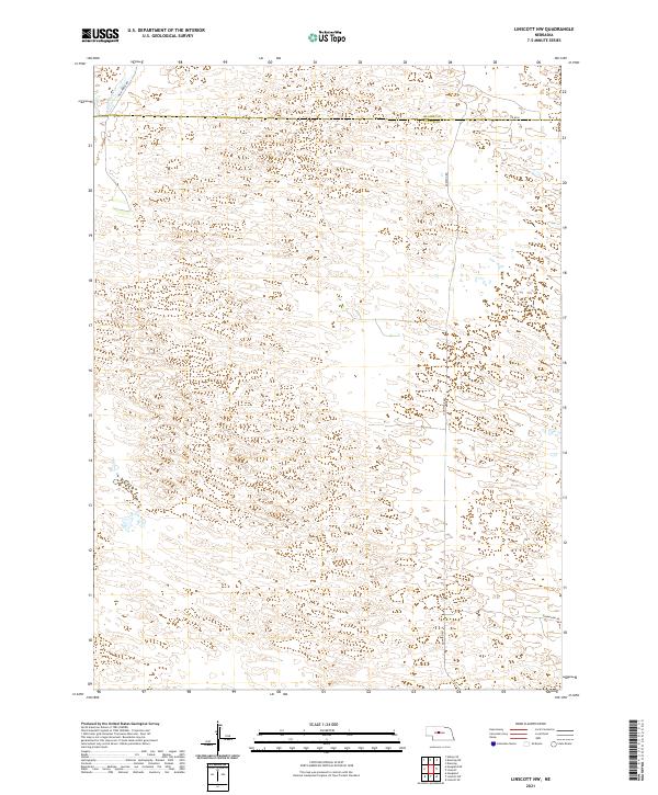 USGS US Topo 7.5-minute map for Linscott NW NE 2021