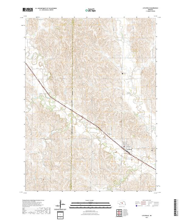 USGS US Topo 7.5-minute map for Litchfield NE 2021