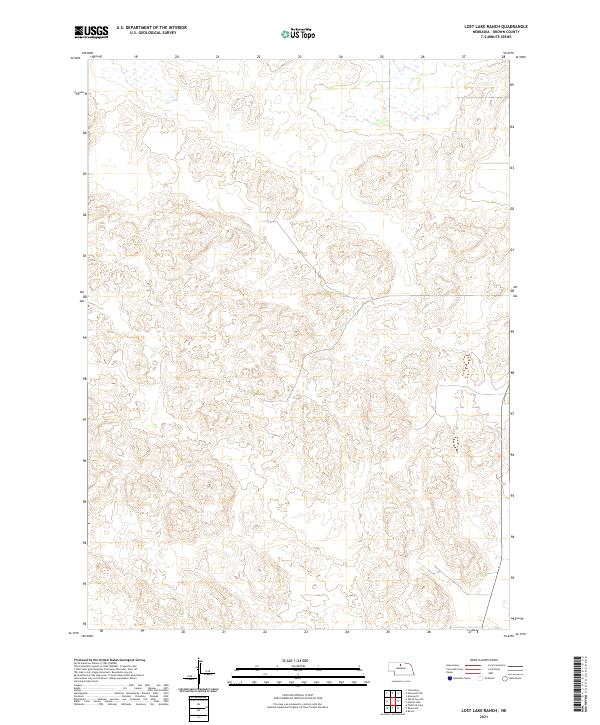 USGS US Topo 7.5-minute map for Lost Lake Ranch NE 2021