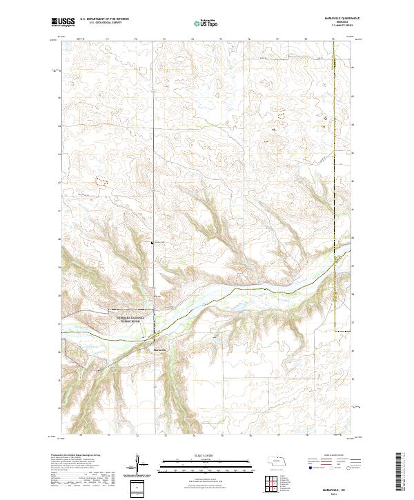 USGS US Topo 7.5-minute map for Mariaville NE 2021