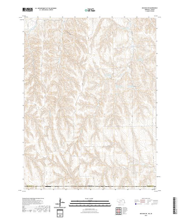 USGS US Topo 7.5-minute map for McCook SW NEKS 2021