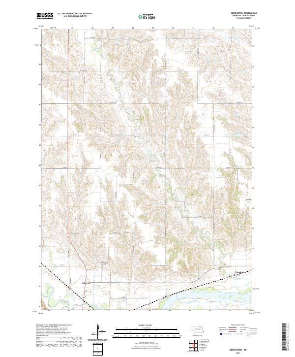 USGS US Topo 7.5-minute map for Merchiston NE 2021