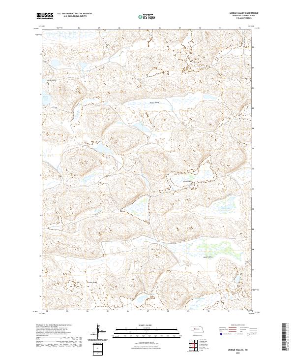 USGS US Topo 7.5-minute map for Middle Valley NE 2021