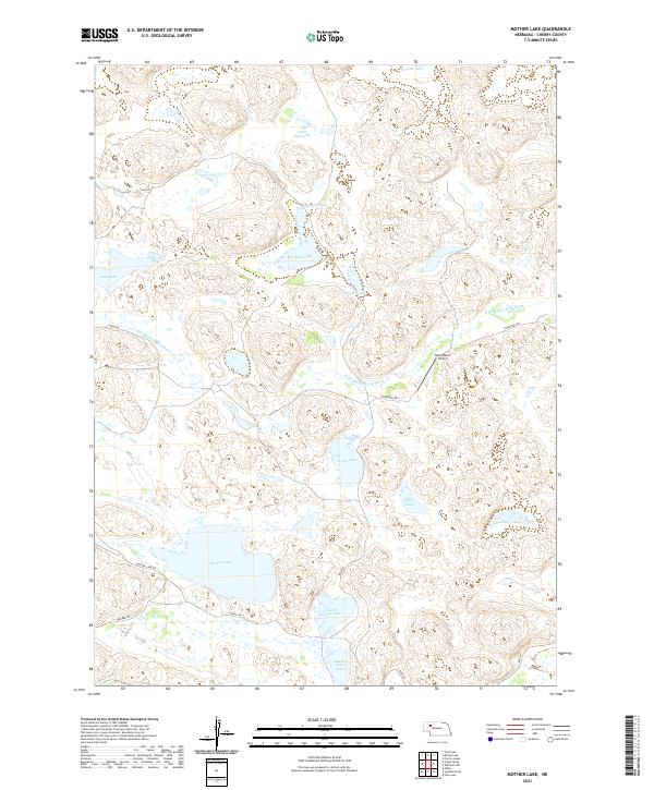 USGS US Topo 7.5-minute map for Mother Lake NE 2021