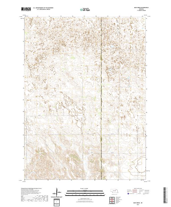 USGS US Topo 7.5-minute map for Mud Creek NE 2021