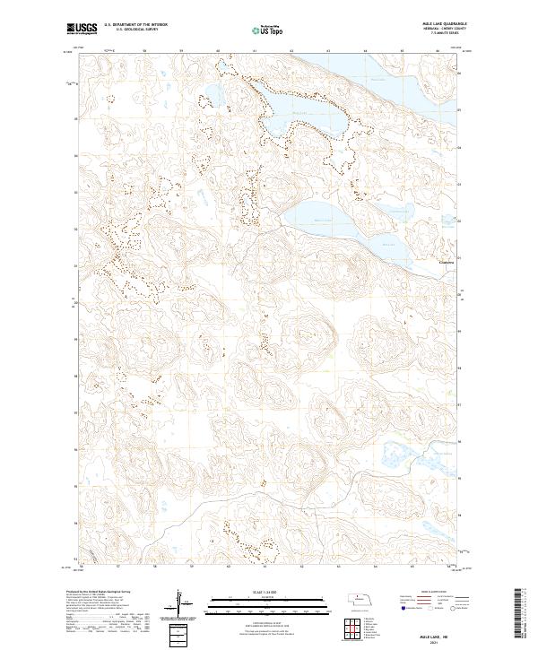 USGS US Topo 7.5-minute map for Mule Lake NE 2021