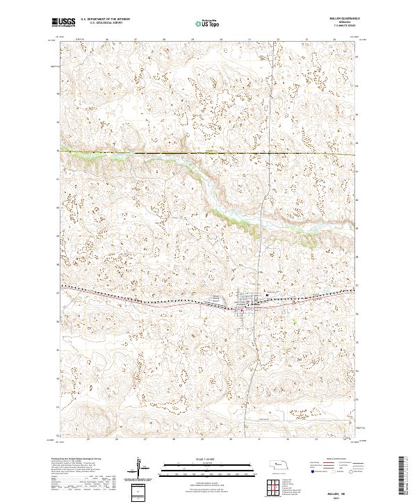 USGS US Topo 7.5-minute map for Mullen NE 2021