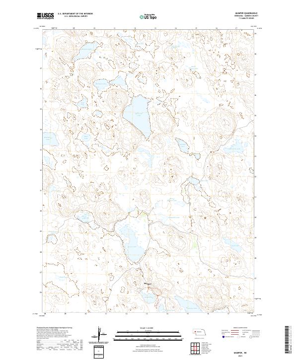 USGS US Topo 7.5-minute map for Mumper NE 2021