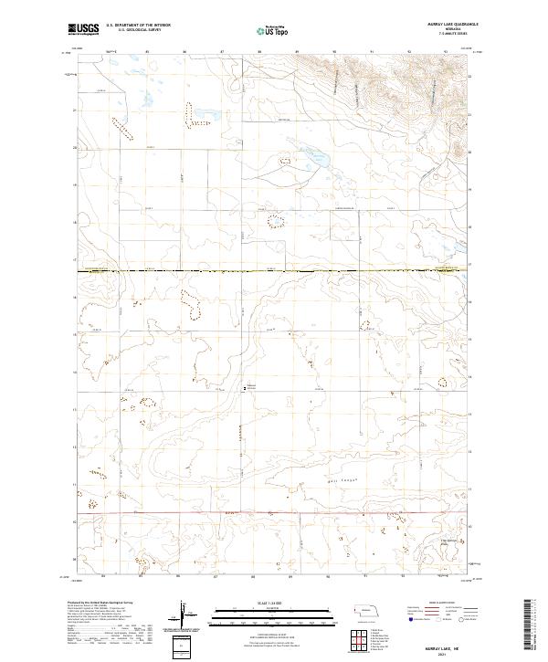 USGS US Topo 7.5-minute map for Murray Lake NE 2021