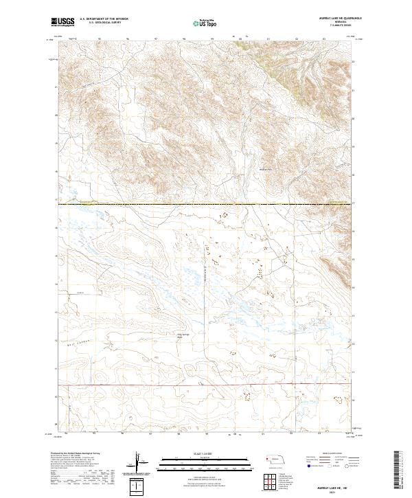 USGS US Topo 7.5-minute map for Murray Lake NE NE 2021