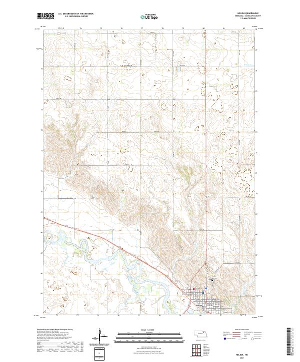 USGS US Topo 7.5-minute map for Neligh NE 2021