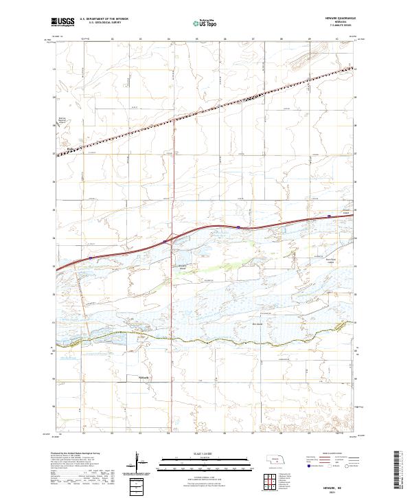 USGS US Topo 7.5-minute map for Newark NE 2021