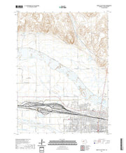 USGS US Topo 7.5-minute map for North Platte West NE 2021