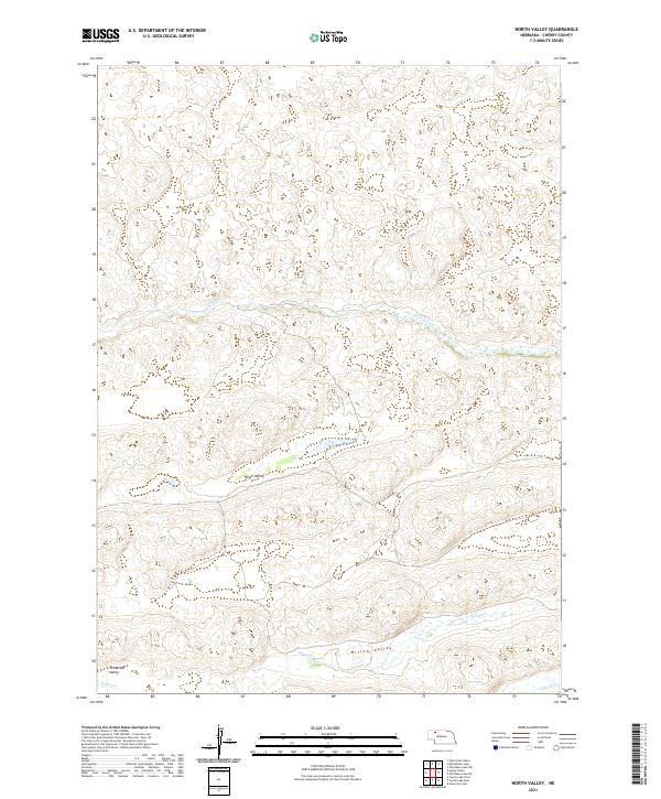 USGS US Topo 7.5-minute map for North Valley NE 2021