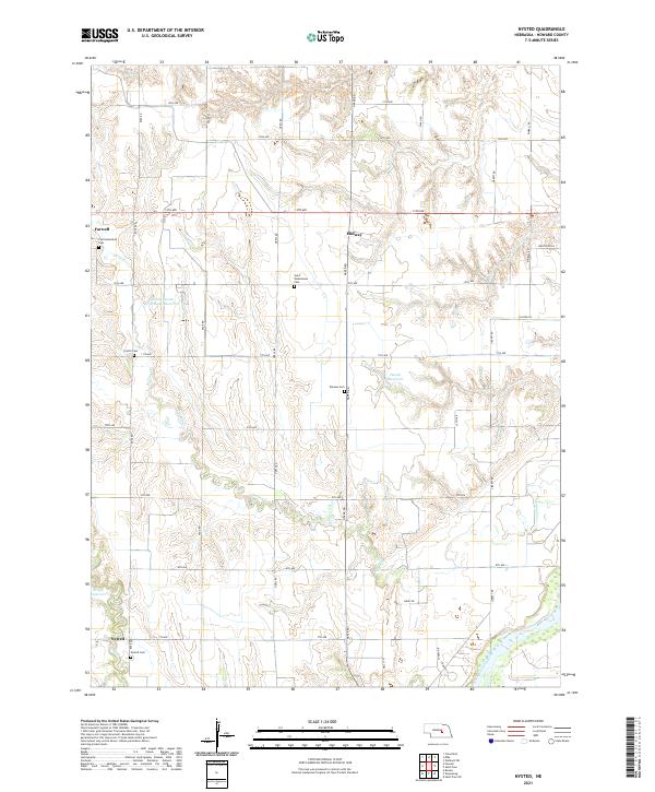 USGS US Topo 7.5-minute map for Nysted NE 2021