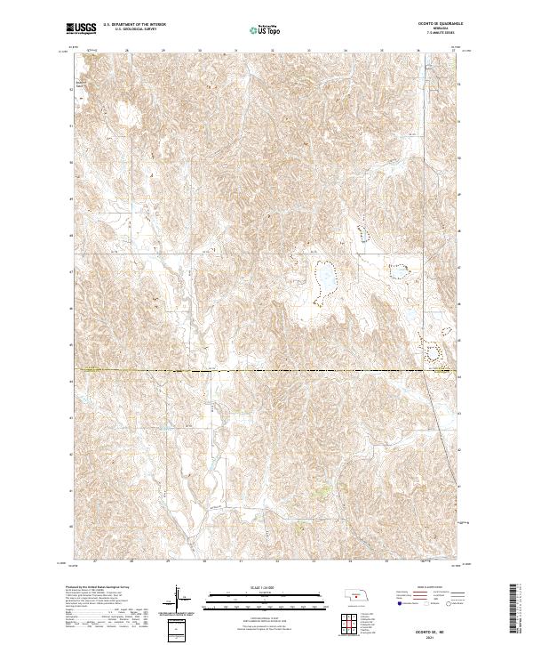 USGS US Topo 7.5-minute map for Oconto SE NE 2021