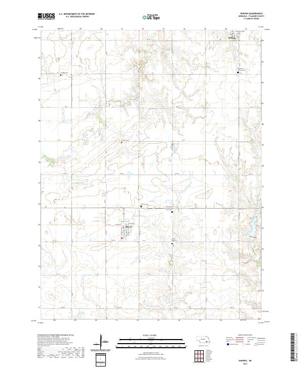 USGS US Topo 7.5-minute map for Ohiowa NE 2021