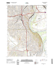 USGS US Topo 7.5-minute map for Omaha South NEIA 2021