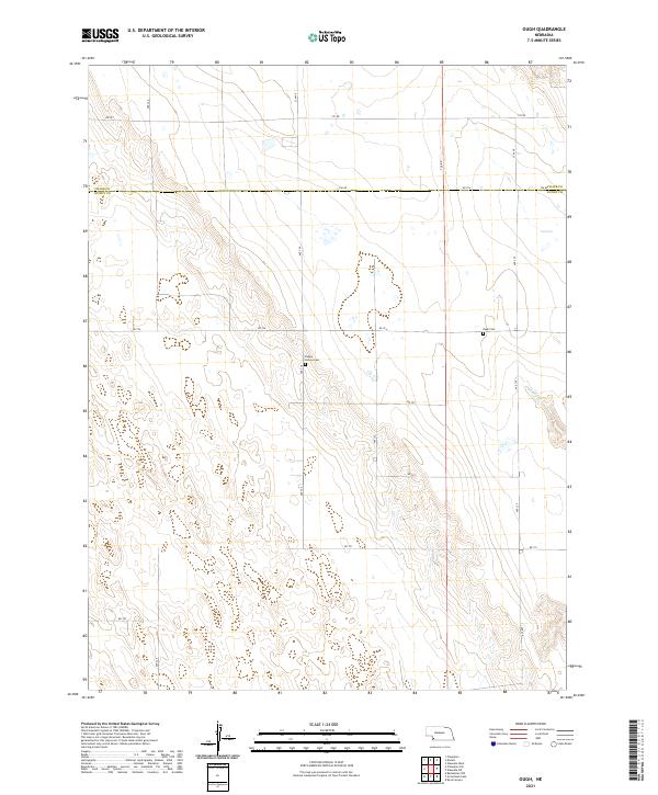 USGS US Topo 7.5-minute map for Ough NE 2021