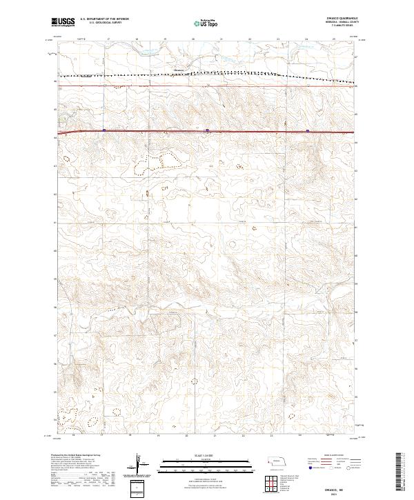 USGS US Topo 7.5-minute map for Owasco NE 2021