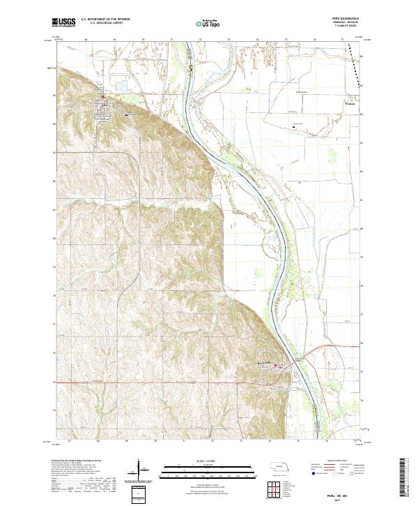 USGS US Topo 7.5-minute map for Peru NEMO 2021