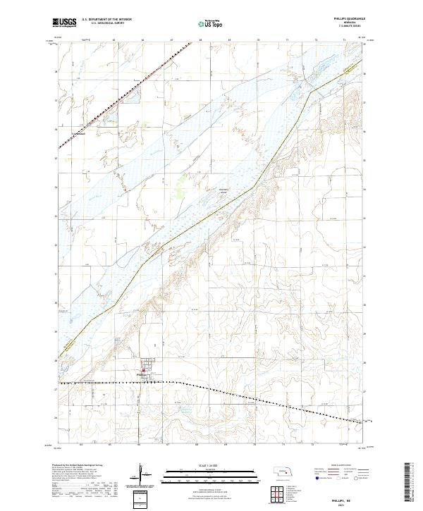 USGS US Topo 7.5-minute map for Phillips NE 2021