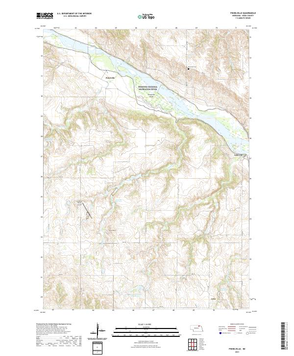 USGS US Topo 7.5-minute map for Pishelville NE 2021