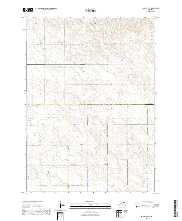 USGS US Topo 7.5-minute map for Plainview NE NE 2021